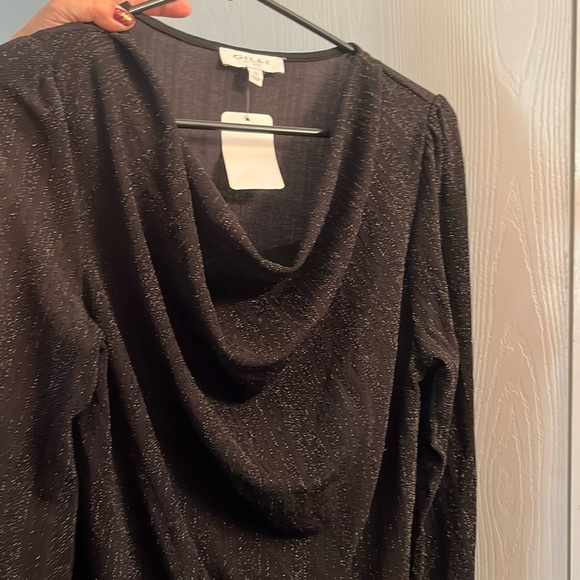 Gilli Shimmering Black Body Suit. Size Small. EUC - Picture 2 of 6